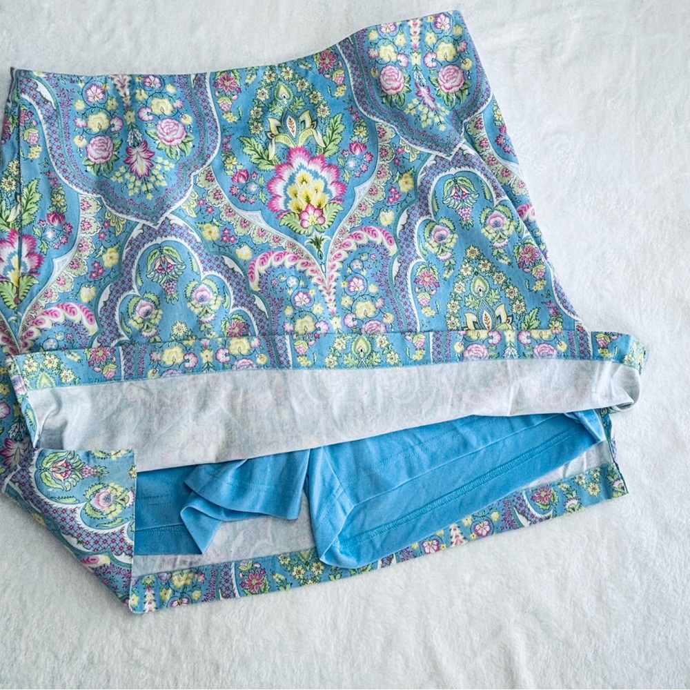 EP Pro Golf Skort Vintage Bridgerton Style Floral Print Mini Skort 10 Large - Picture 13 of 13